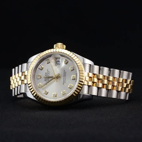 womens silver rolex used|pre owned Rolex lady datejust.